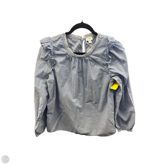 Top Long Sleeve By J. Crew In Blue, Size: M
