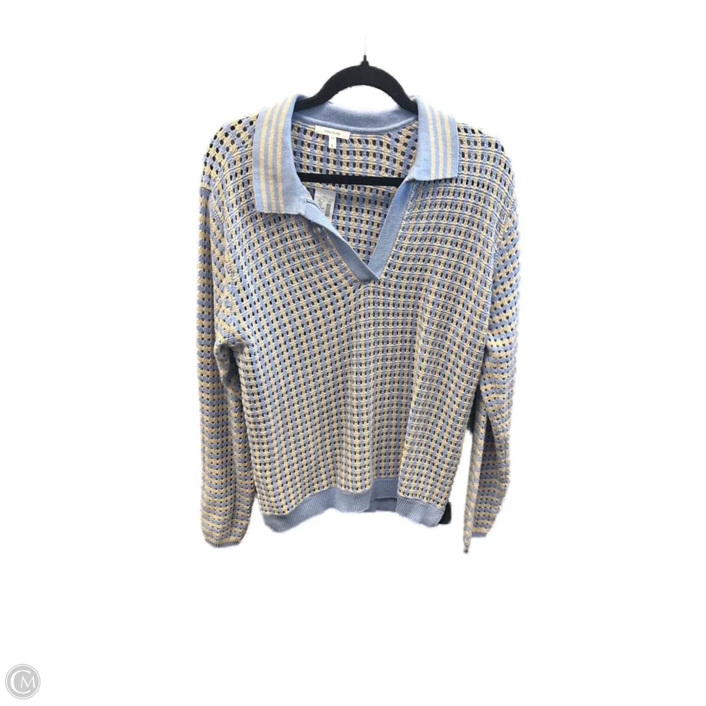 Sweater By Maurices In Striped Pattern, Size: L