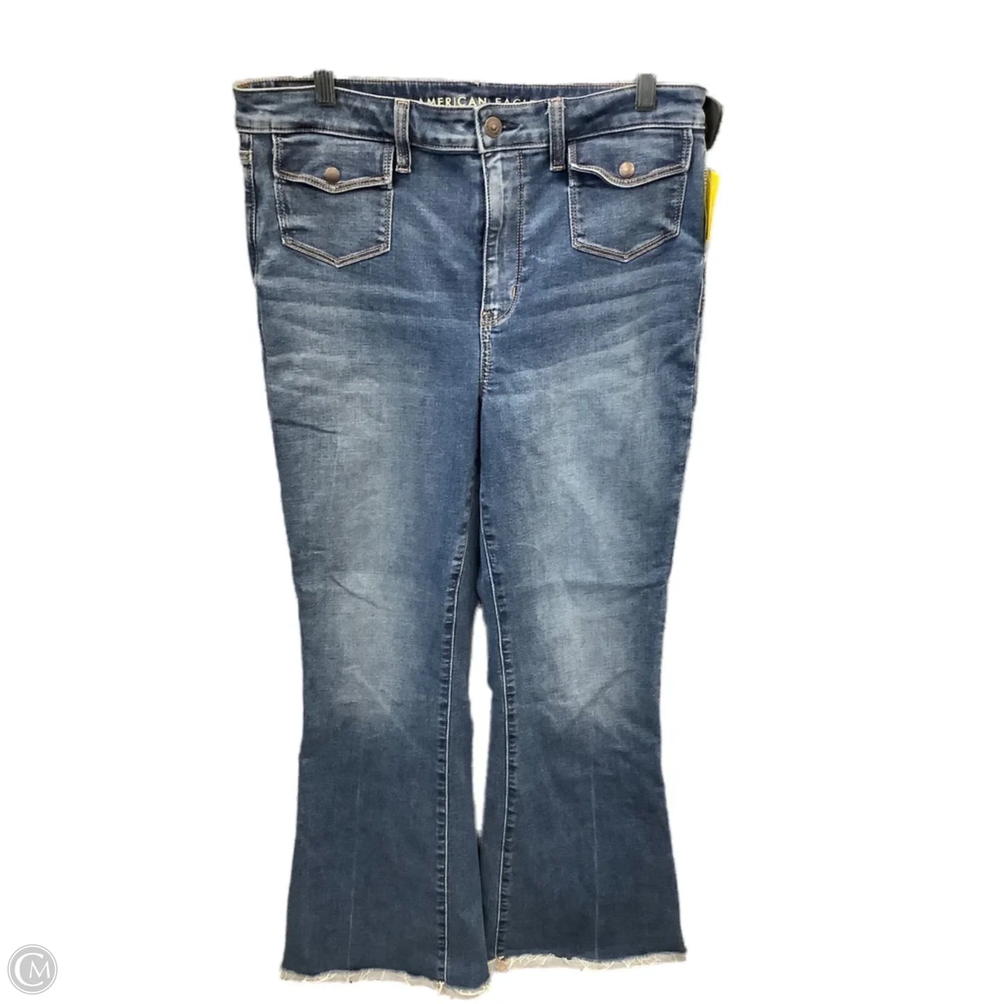 Jeans Boot Cut By American Eagle In Blue Denim, Size: 12