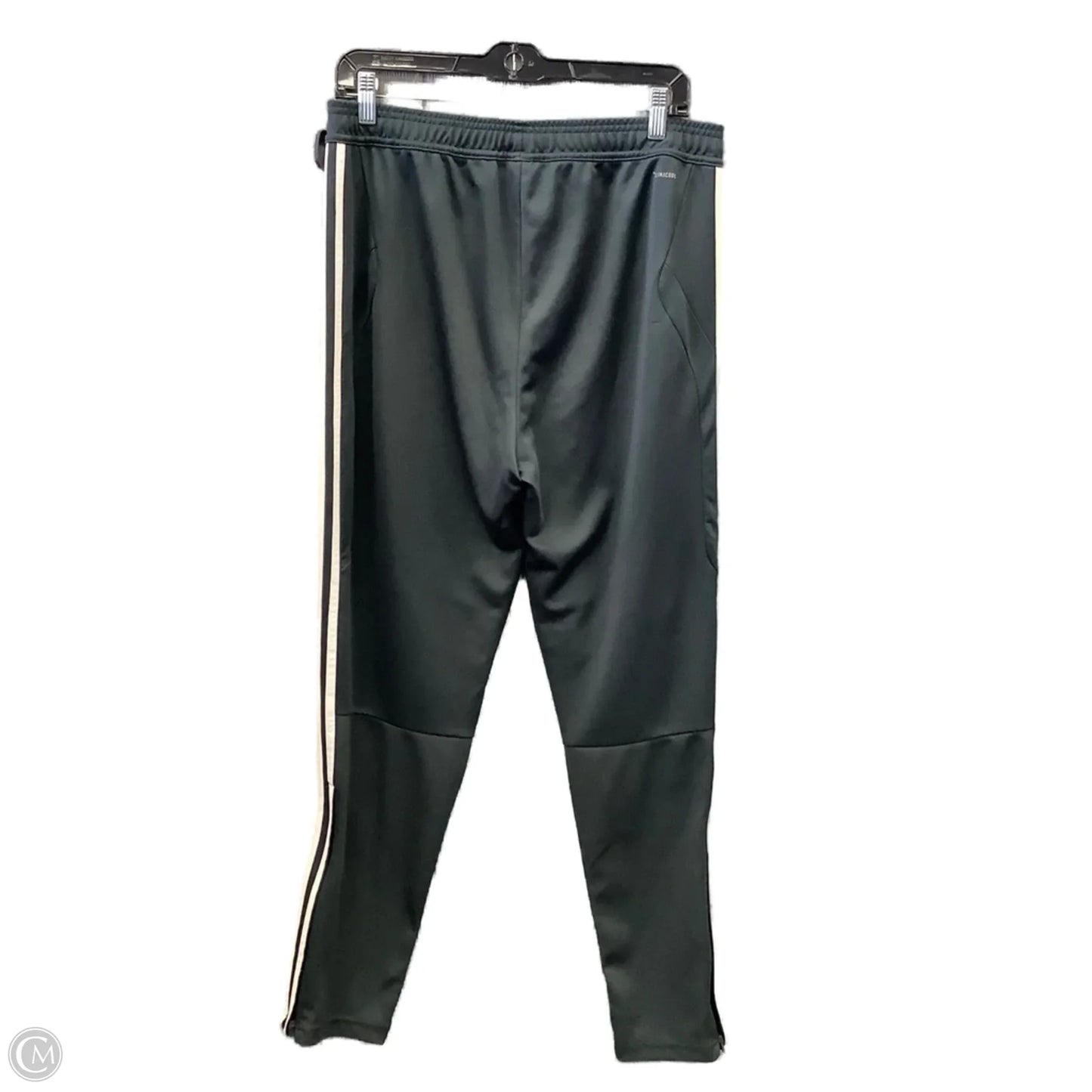 Athletic Pants By Adidas In Grey, Size: L
