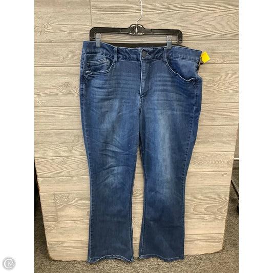 Jeans Boot Cut By Democracy In Blue Denim, Size: 16