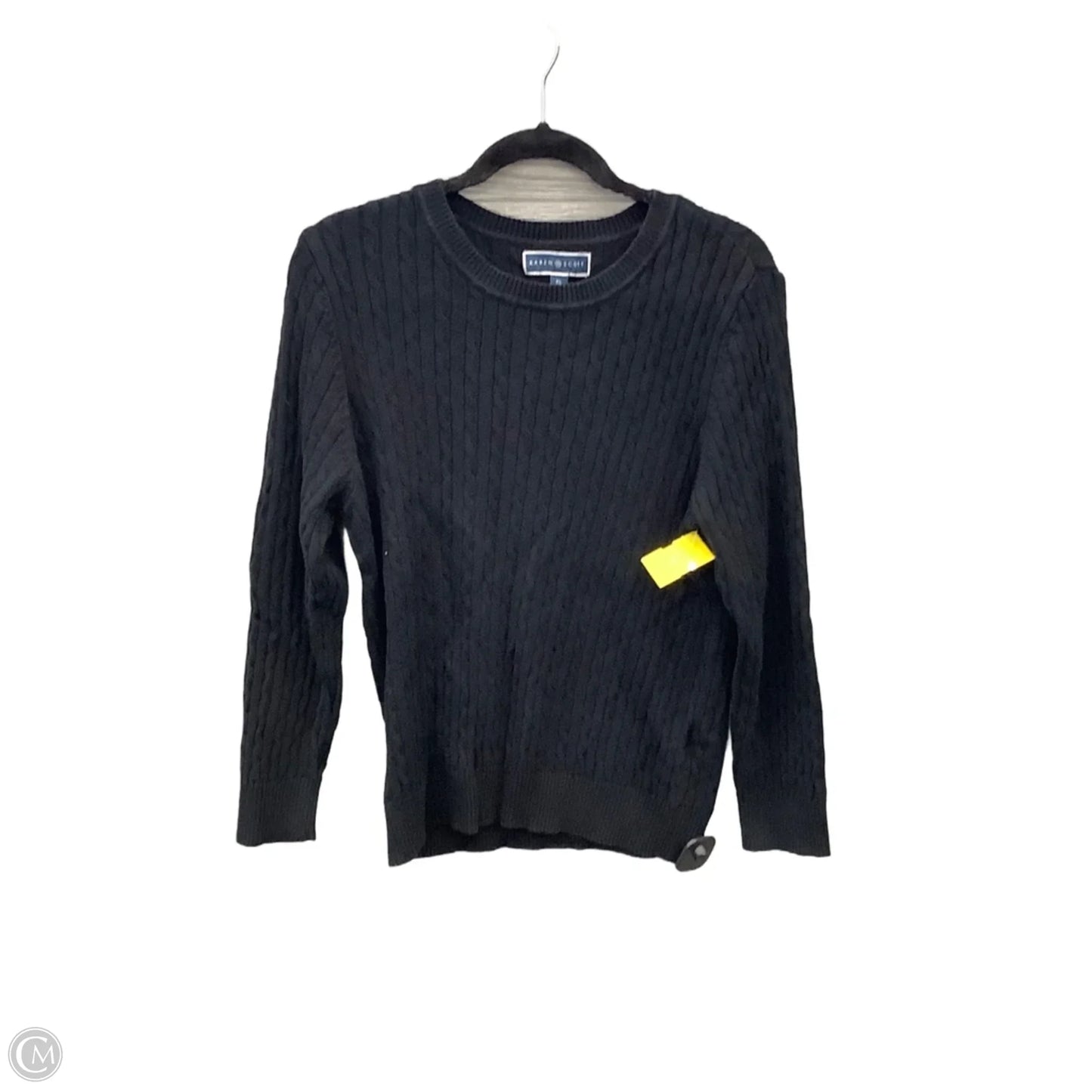 Sweater By Karen Scott In Black, Size: Xl