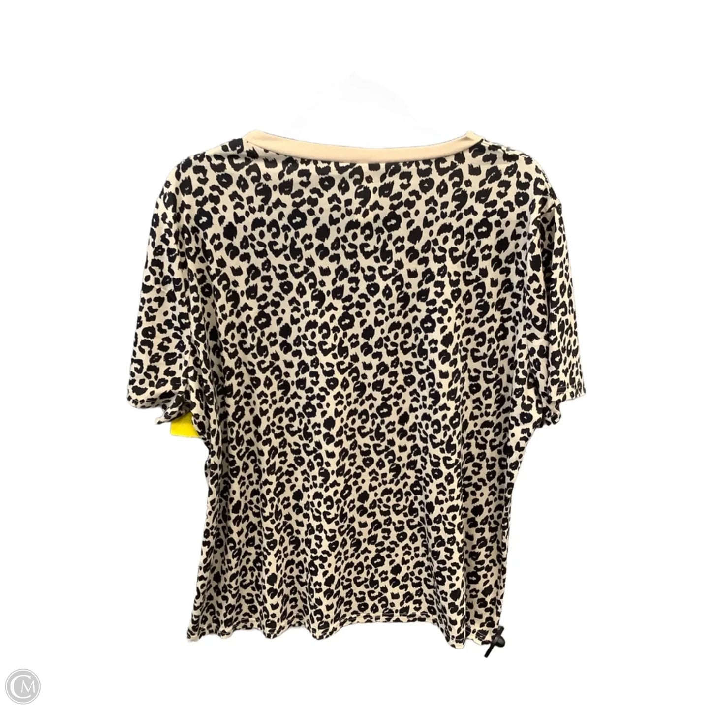 Top Short Sleeve By Clothes Mentor In Animal Print, Size: Xxl