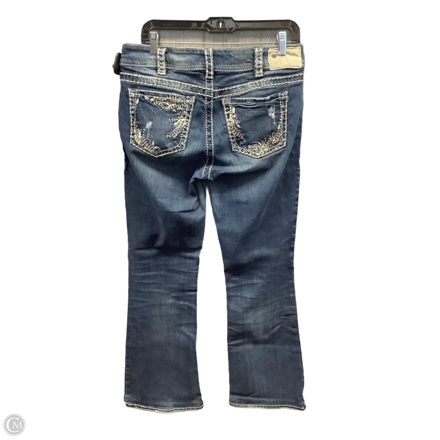 Jeans Boot Cut By Silver In Blue Denim, Size: 10