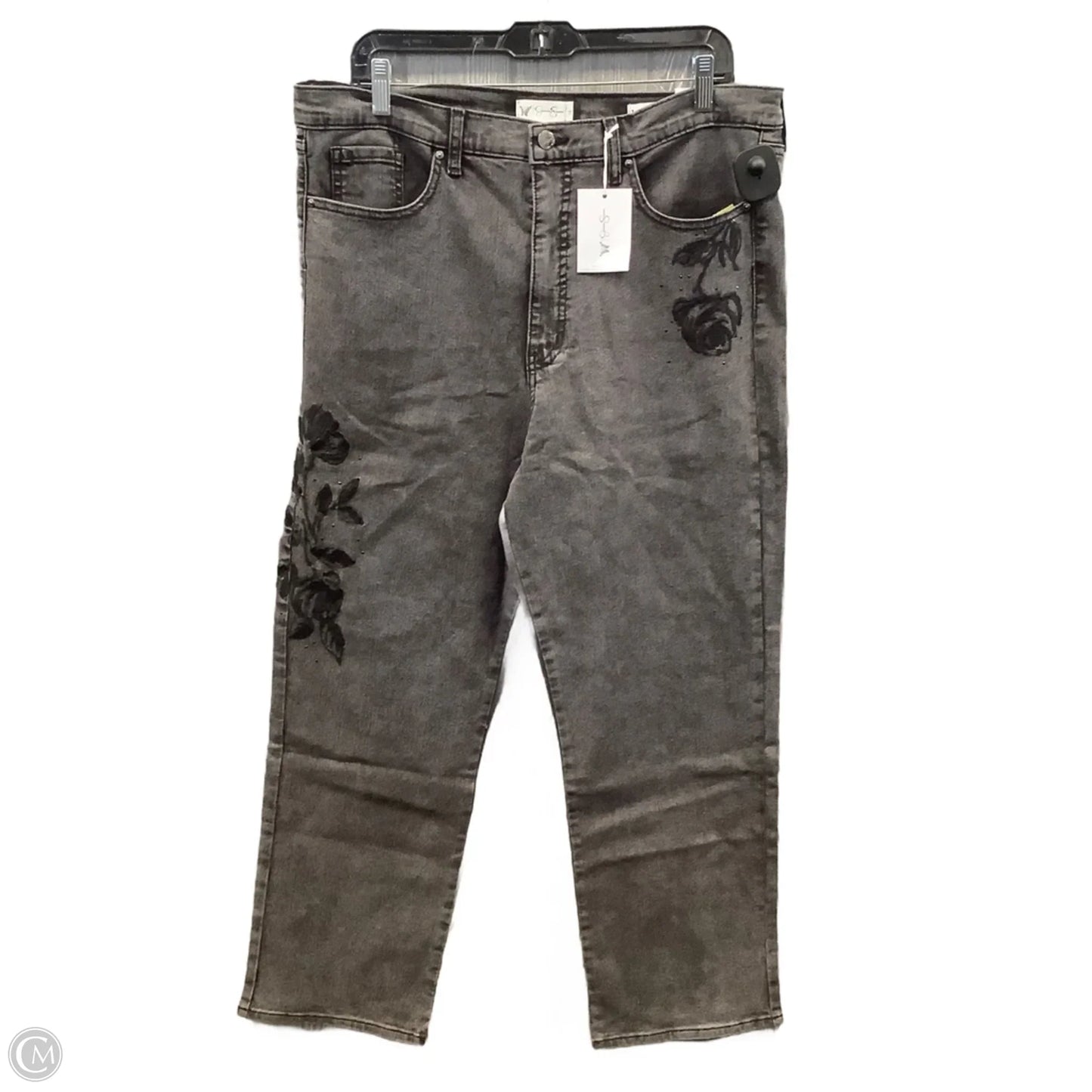 Jeans Straight By Jessica Simpson In Grey, Size: 16