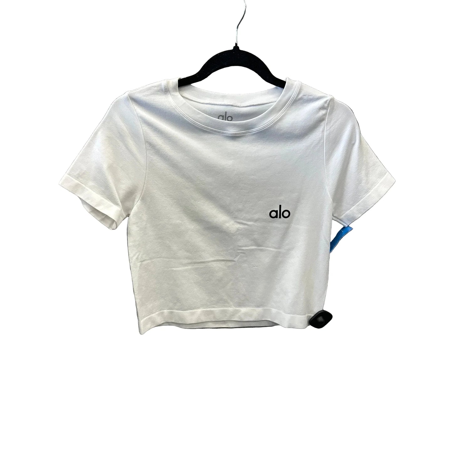 Athletic Top Short Sleeve By Alo In White, Size: M