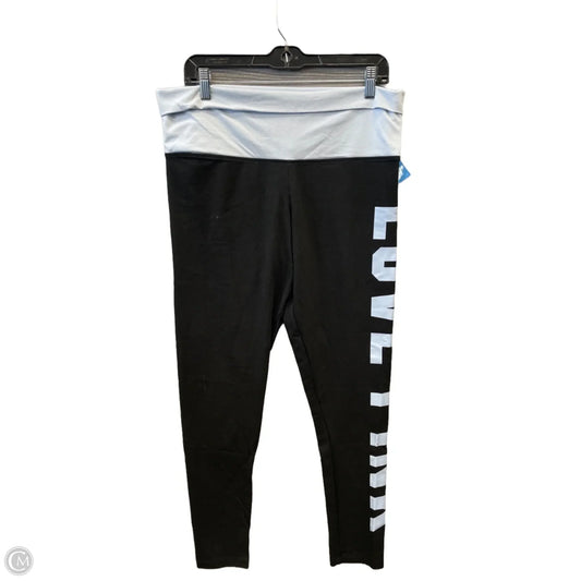 Athletic Leggings By Pink In Black, Size: Xl