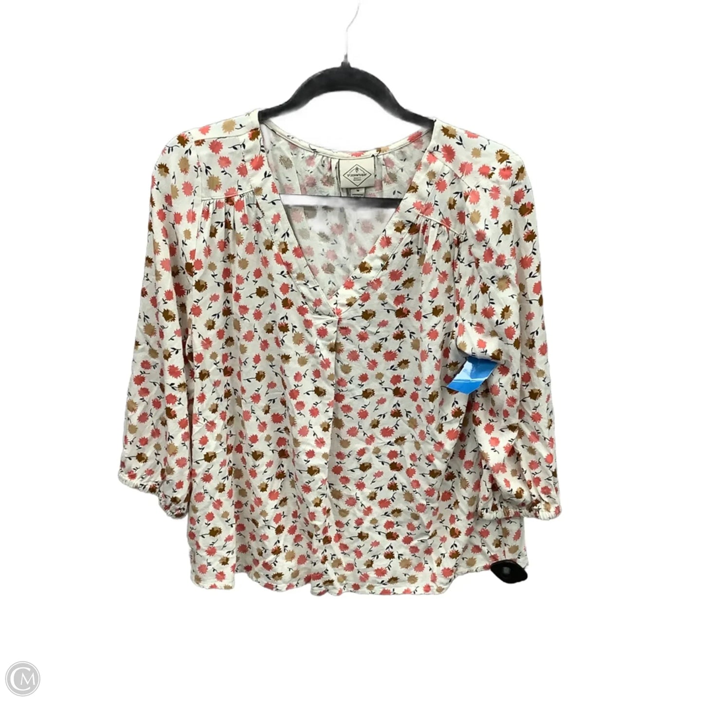 Top Long Sleeve By St Johns Bay In White, Size: M