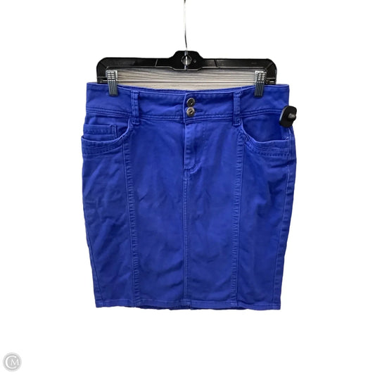 Skirt Mini & Short By Roz And Ali In Blue, Size: 10
