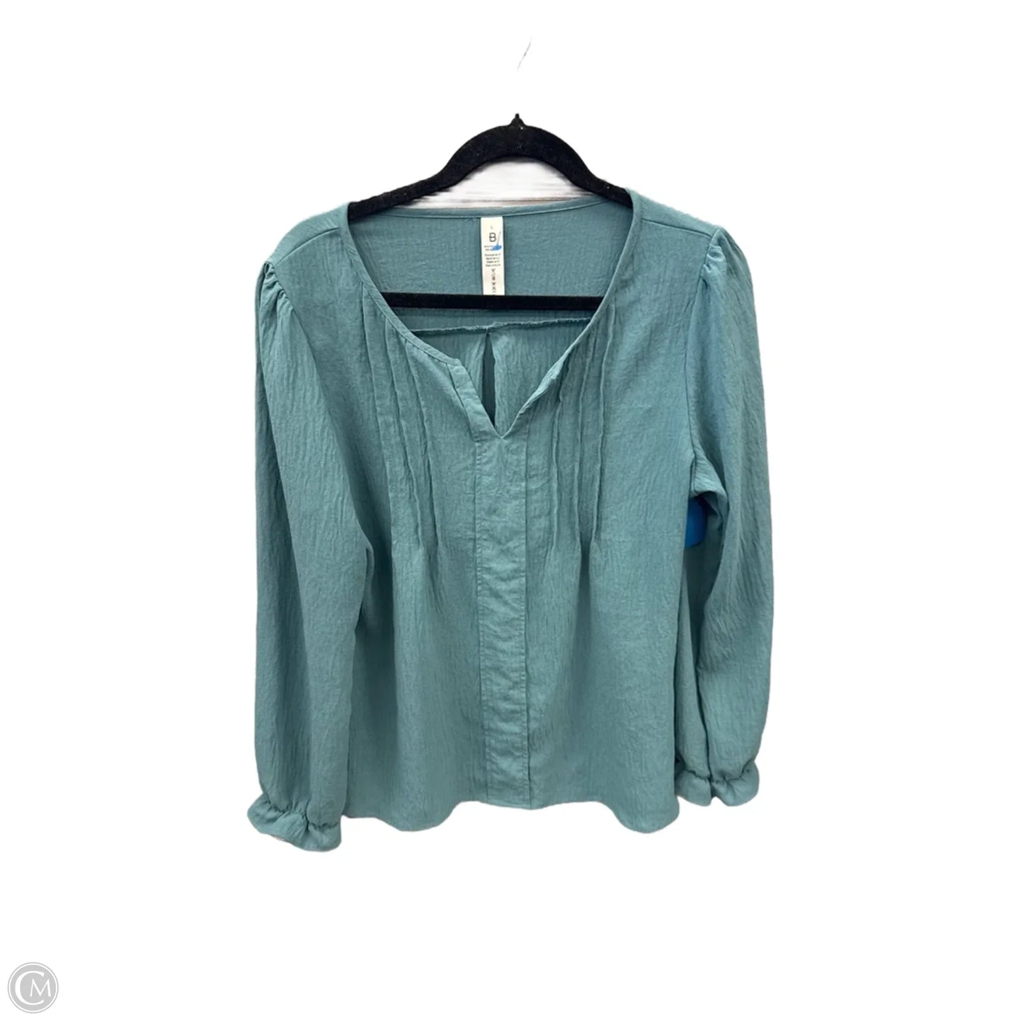Top Long Sleeve By Clothes Mentor In Green, Size: L