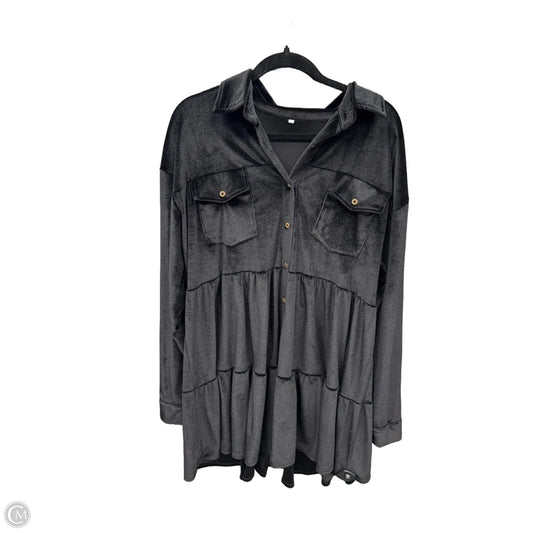 Dress Casual Midi By Clothes Mentor In Black, Size: 2x