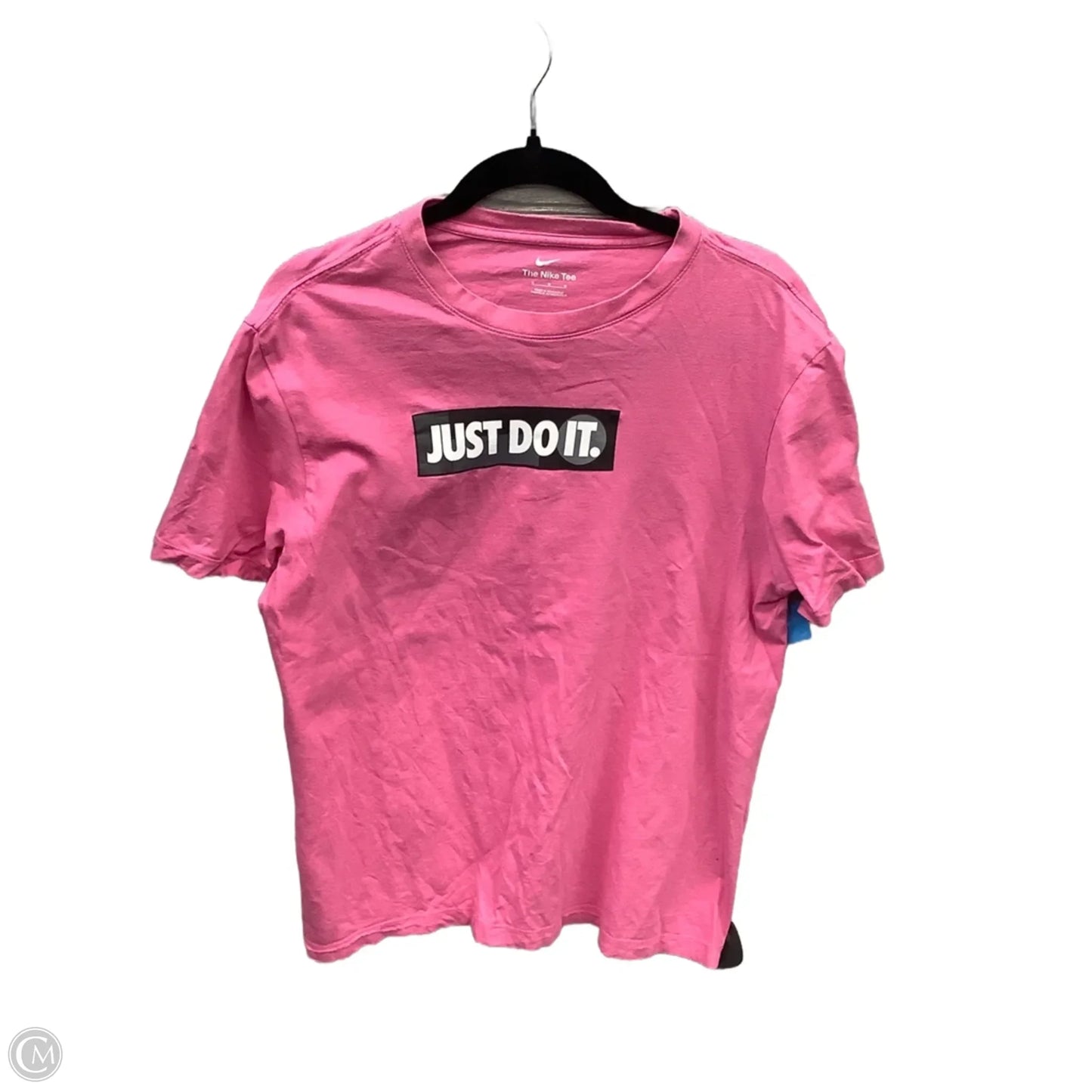 Athletic Top Short Sleeve By Nike Apparel In Pink, Size: M