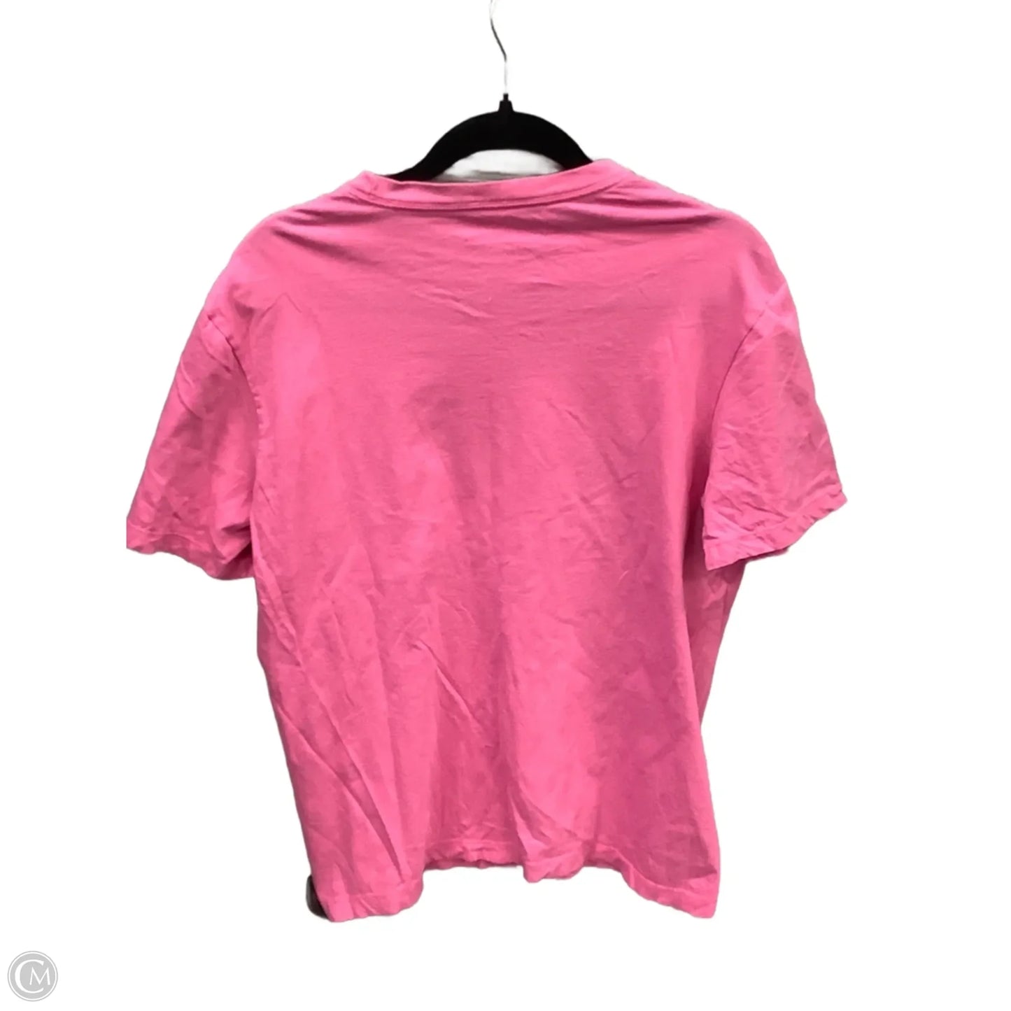 Athletic Top Short Sleeve By Nike Apparel In Pink, Size: M