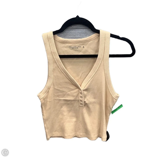 Top Sleeveless By Abercrombie And Fitch In Yellow, Size: M