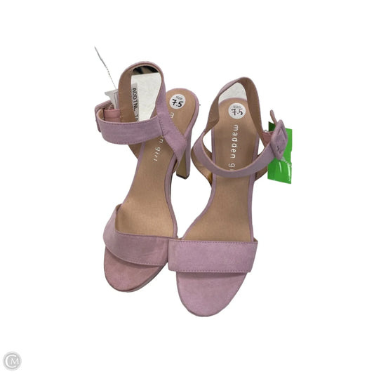 Sandals Heels Block By Madden Girl In Pink, Size: 7.5