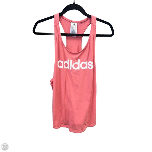 Athletic Tank Top By Adidas In Pink, Size: Xl