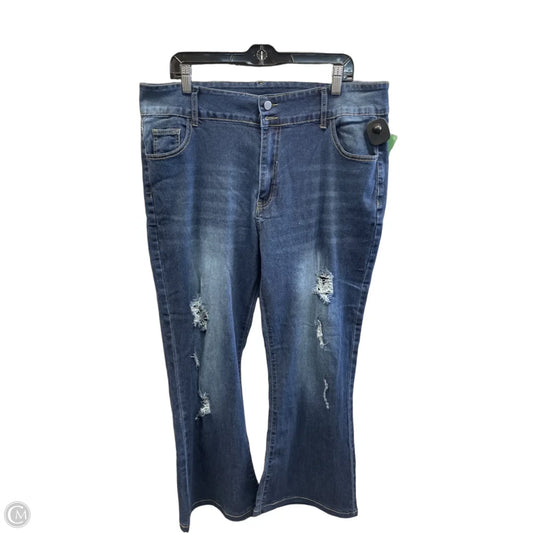 Jeans Boot Cut By Clothes Mentor In Blue Denim, Size: 22