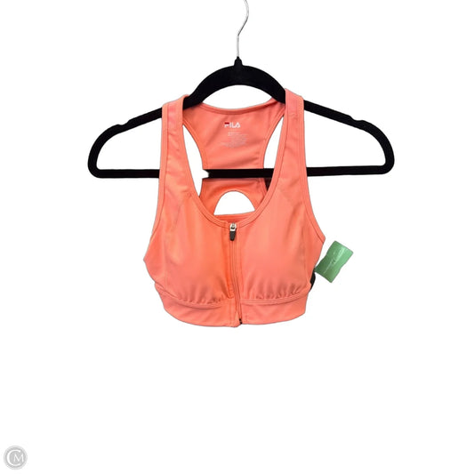 Athletic Bra By Fila In Orange, Size: S
