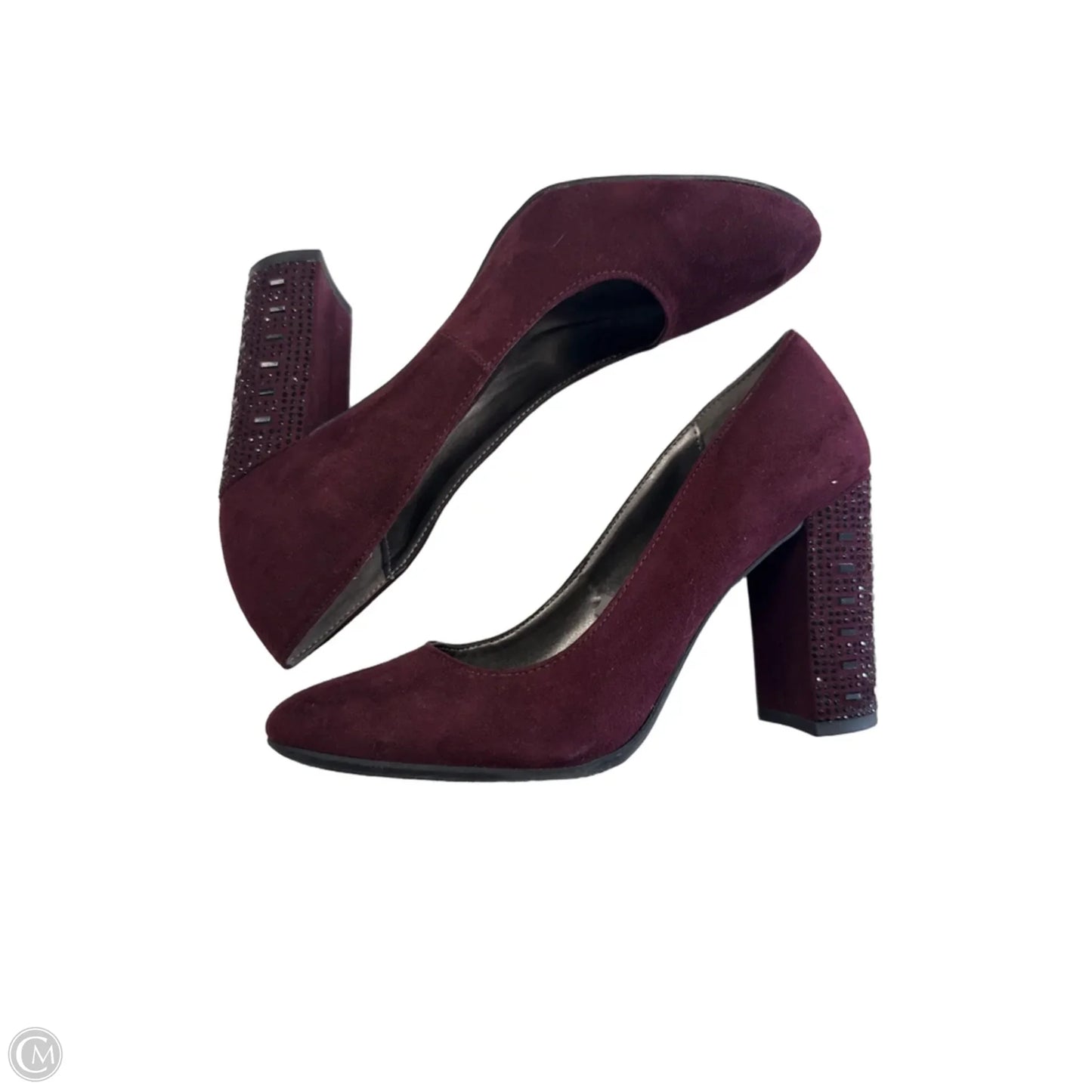 Shoes Heels Block By Libby Edelman In Maroon, Size: 6