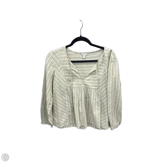 Top Long Sleeve By Lucky Brand In Green, Size: M