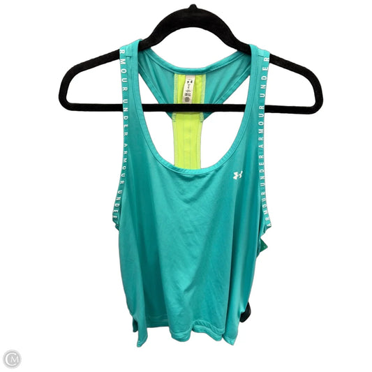 Athletic Tank Top By Under Armour In Green, Size: M