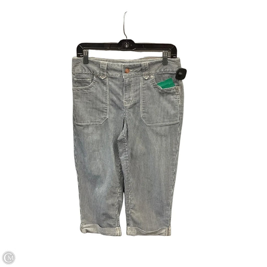 Capris By Faded Glory In Striped Pattern, Size: 4