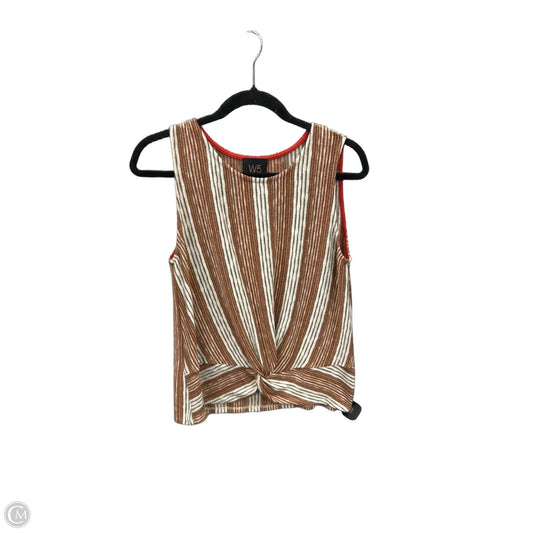 Top Sleeveless By W5 In Striped Pattern, Size: M