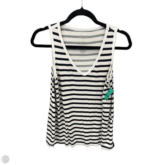 Top Sleeveless By Nine West In Striped Pattern, Size: S