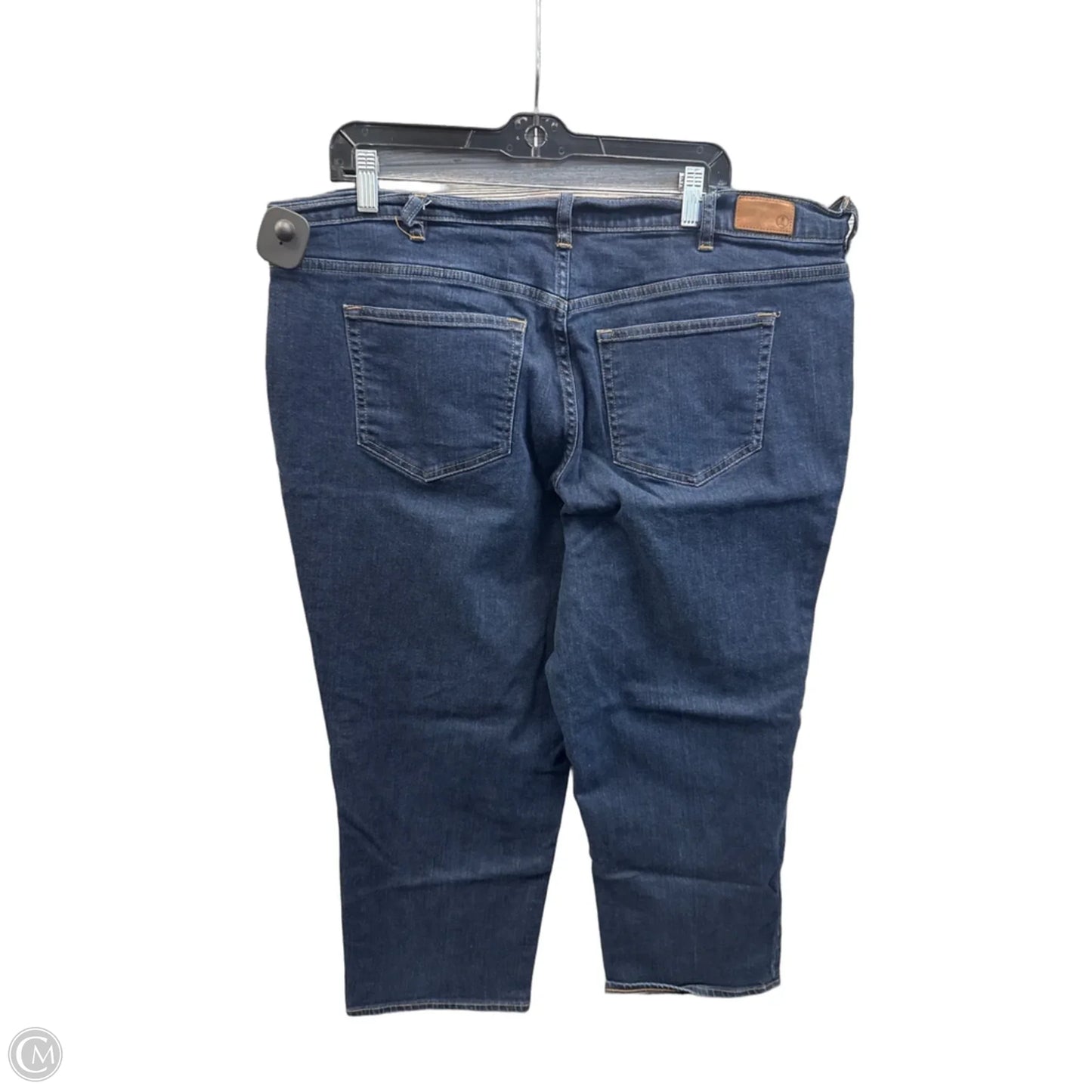 Jeans Straight By Lands End In Blue Denim, Size: 20