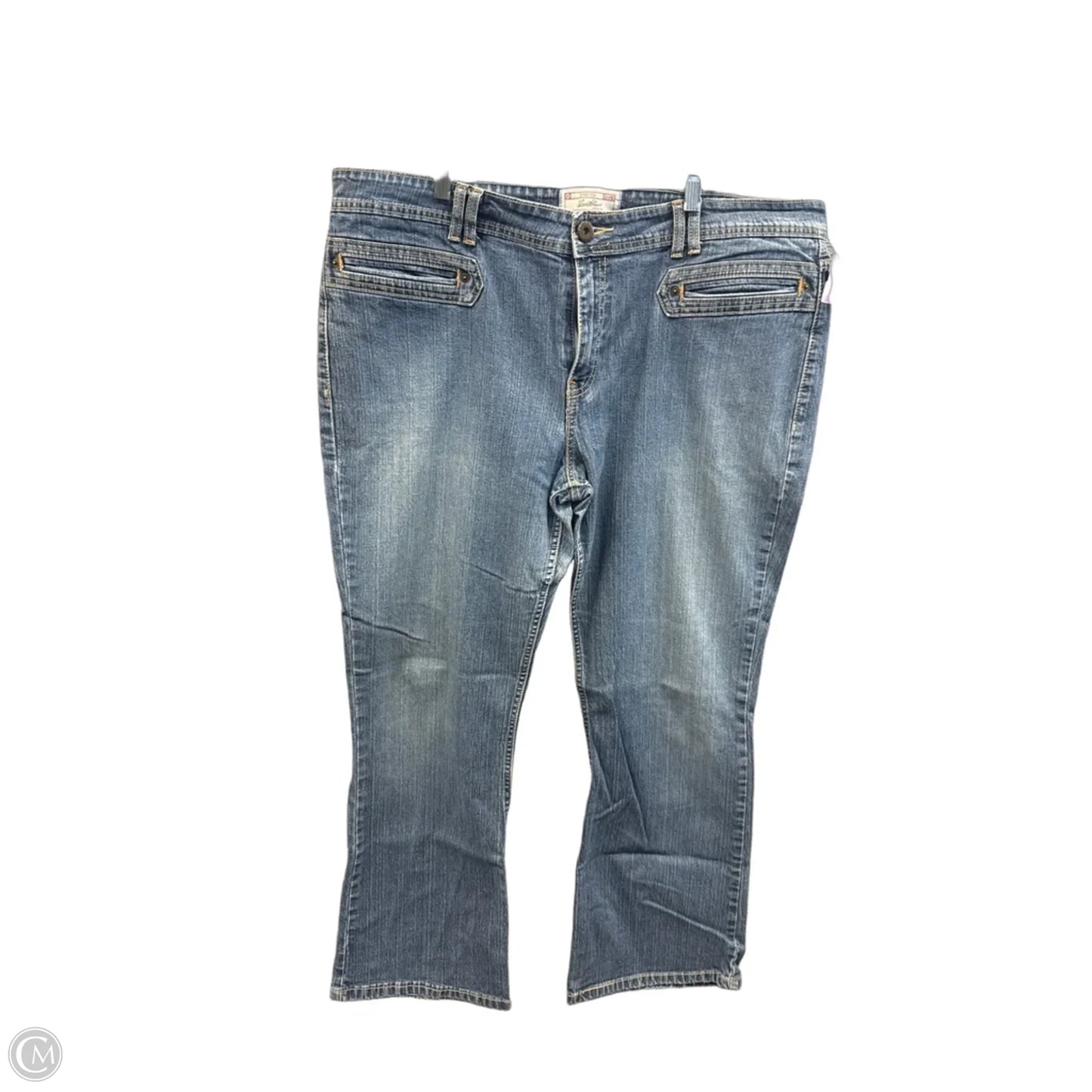 Jeans Boot Cut By Levis In Blue Denim, Size: 18
