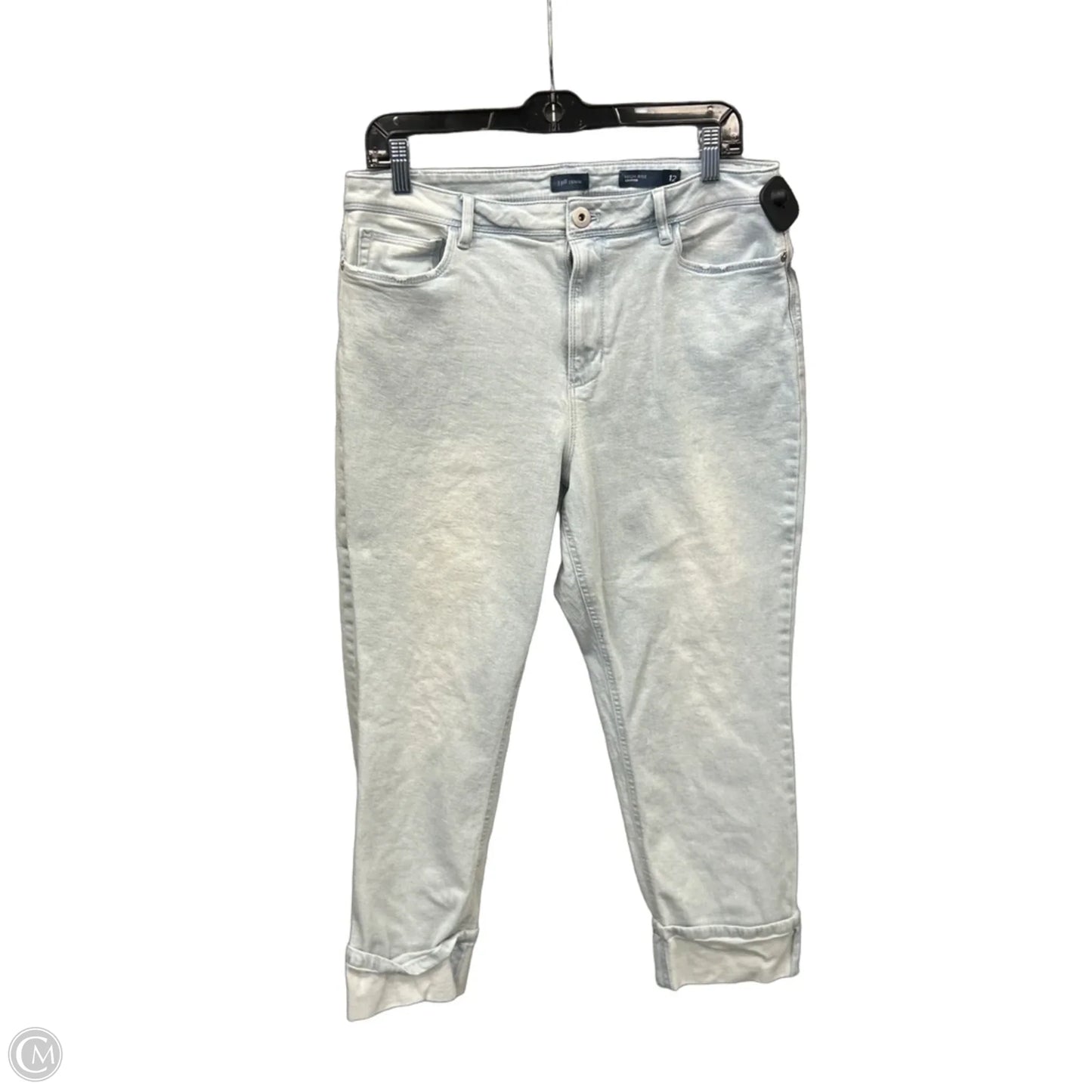 Jeans Cropped By J. Jill In Blue Denim, Size: 12