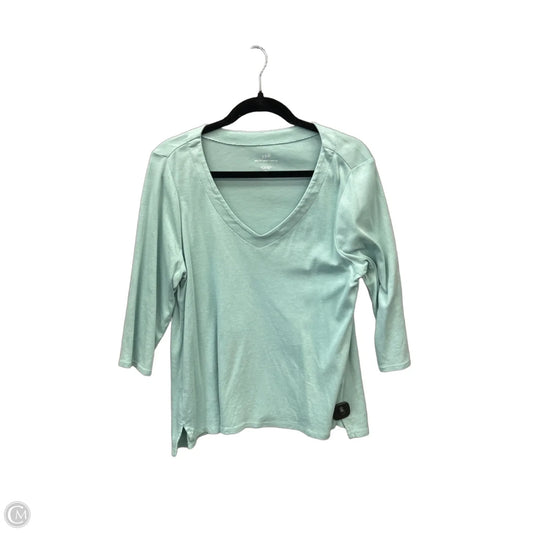 Top 3/4 Sleeve By J. Jill In Blue, Size: L