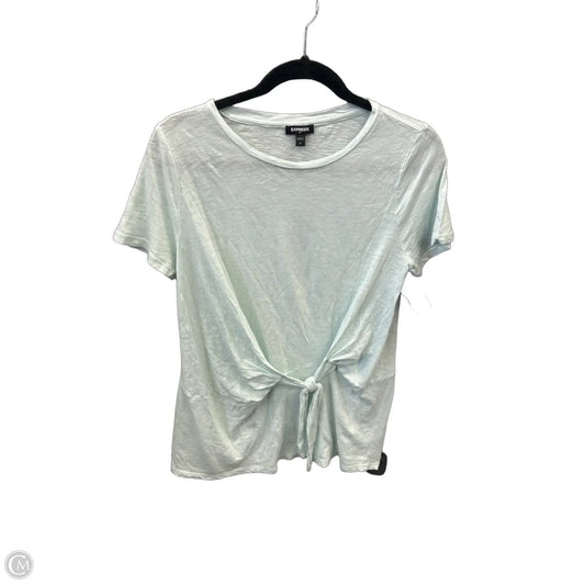 Top Short Sleeve By Express In Green, Size: M
