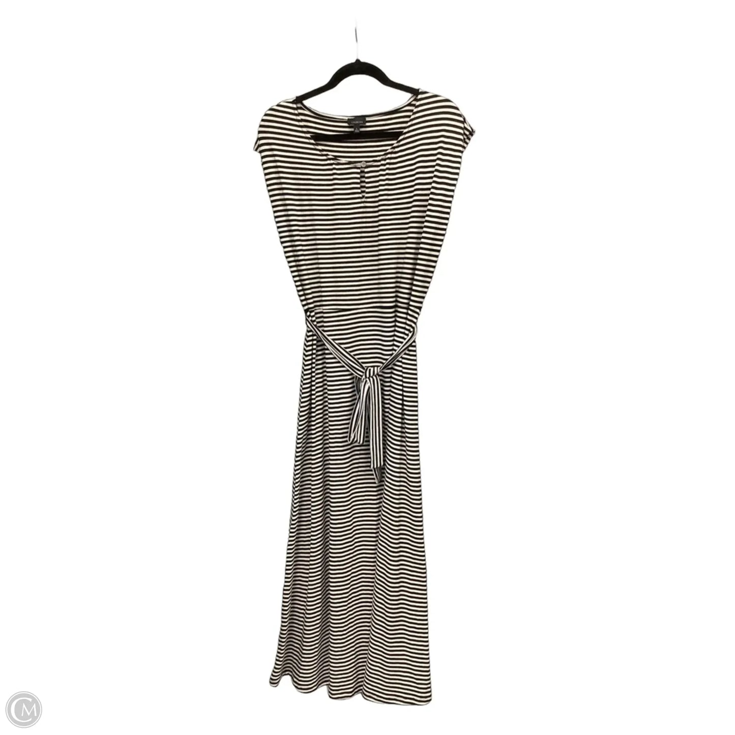 Dress Casual Maxi By Talbots In Striped Pattern, Size: L