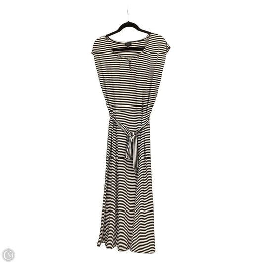 Dress Casual Maxi By Talbots In Striped Pattern, Size: L