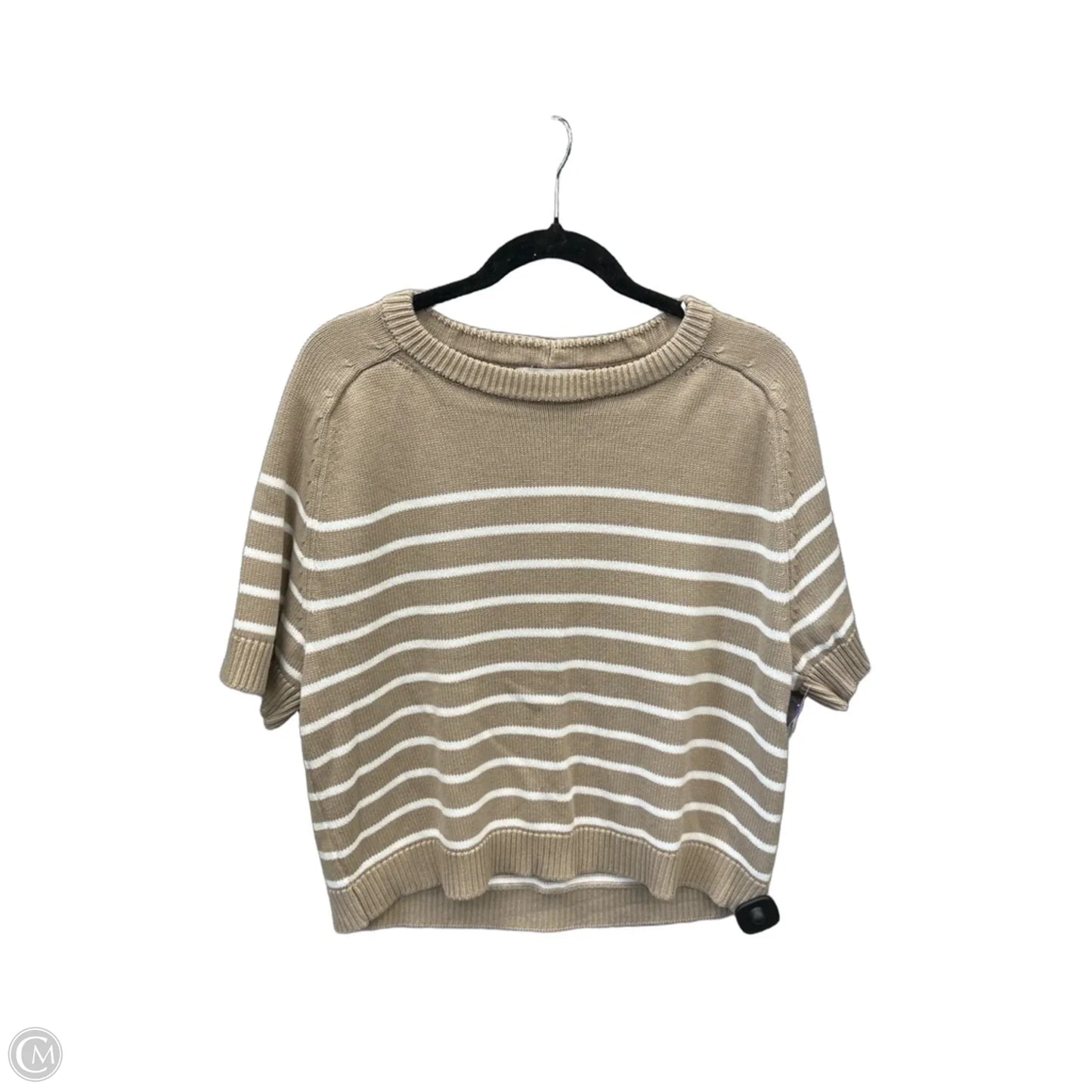 Sweater Short Sleeve By Vigoss In Brown, Size: Xl