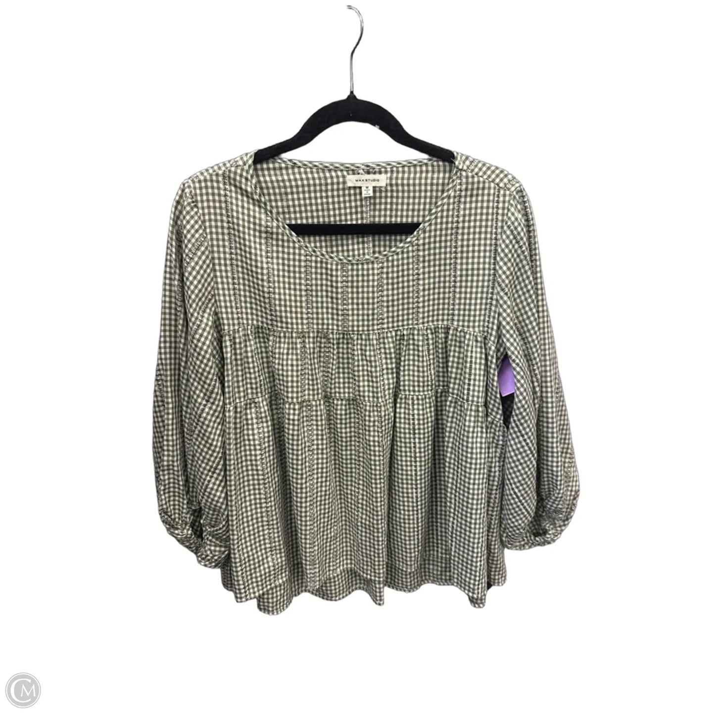 Top Long Sleeve By Max Studio In Green, Size: M