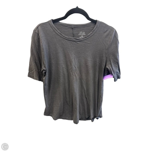 Top Short Sleeve By Banana Republic In Grey, Size: M