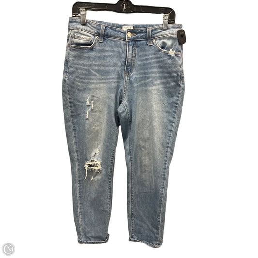 Jeans Cropped By Time And Tru In Blue Denim, Size: 6