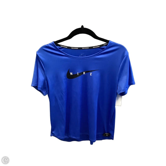 Athletic Top Short Sleeve By Nike Apparel In Blue, Size: L