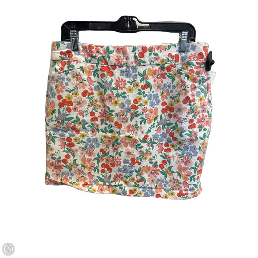 Skort By Croft And Barrow In Multi-colored, Size: 12