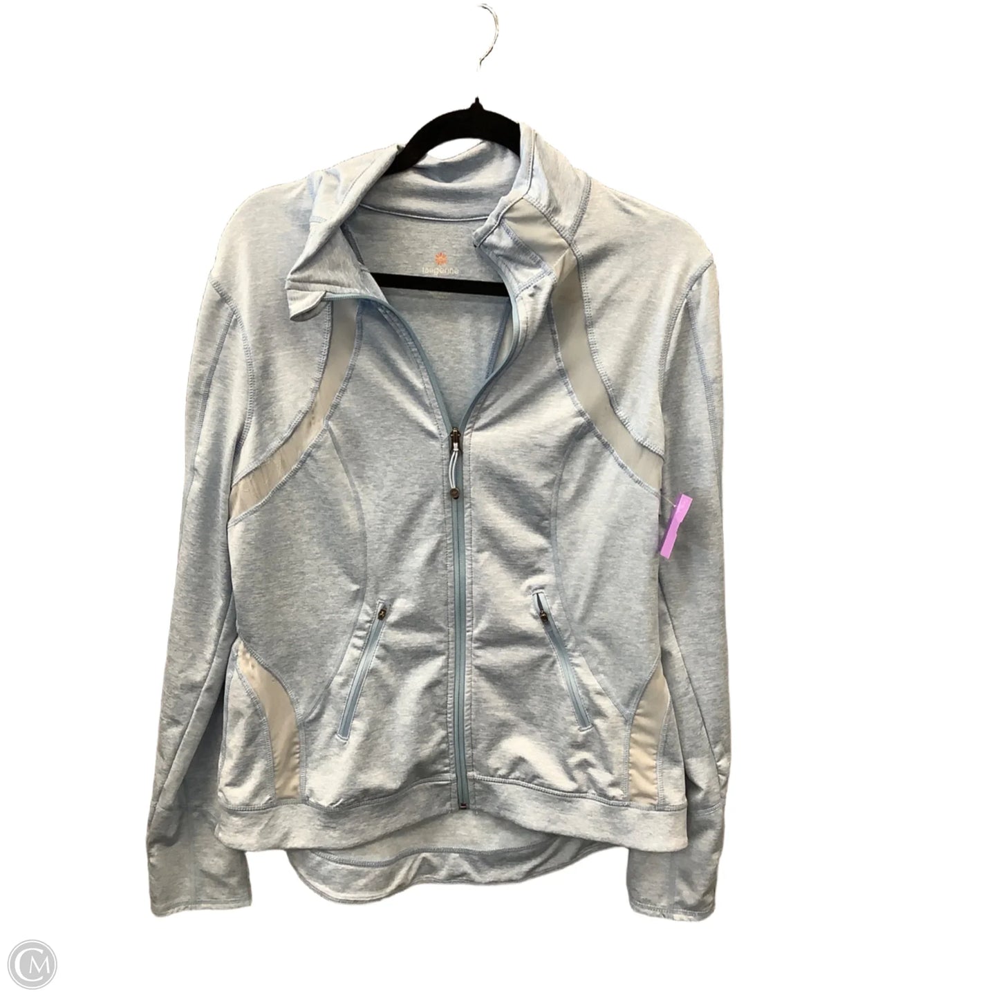 Athletic Jacket By Tangerine In Blue, Size: L