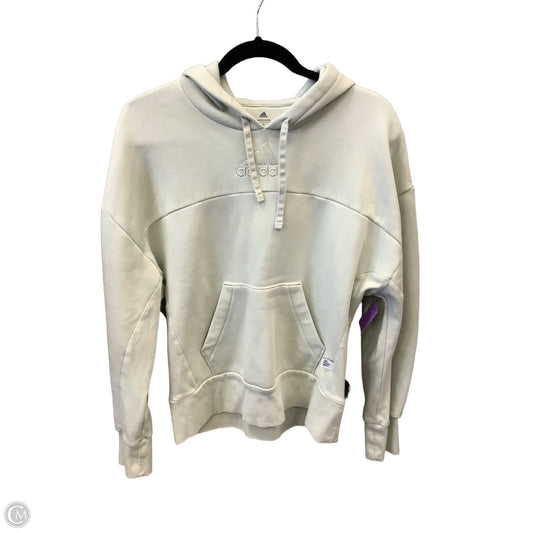 Athletic Sweatshirt Hoodie By Adidas In Green, Size: S
