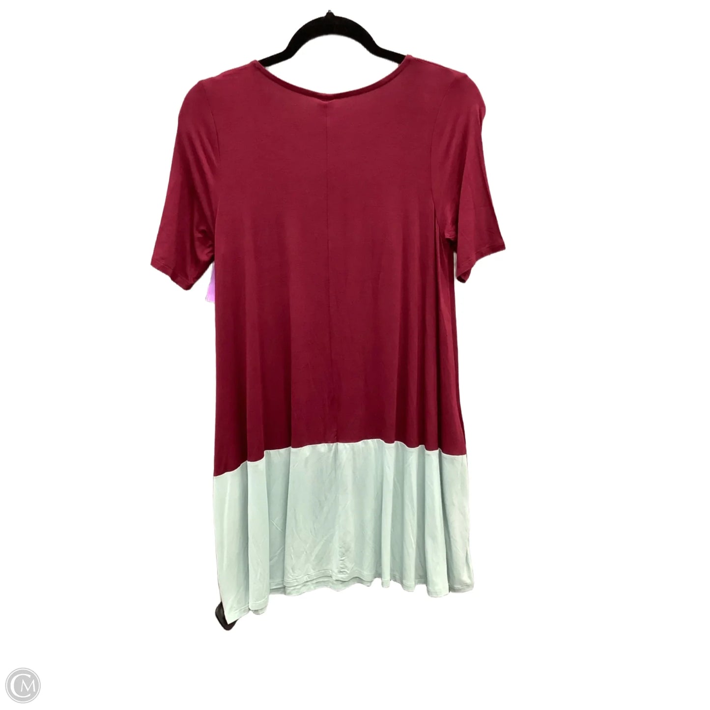 Tunic Short Sleeve By Agnes & Dora In Maroon, Size: S