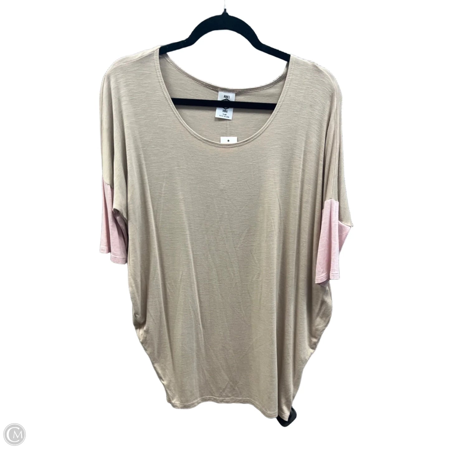 Top 3/4 Sleeve By Agnes & Dora In Brown, Size: S