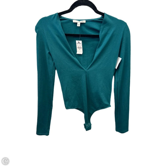 Bodysuit By Express In Green, Size: Xs
