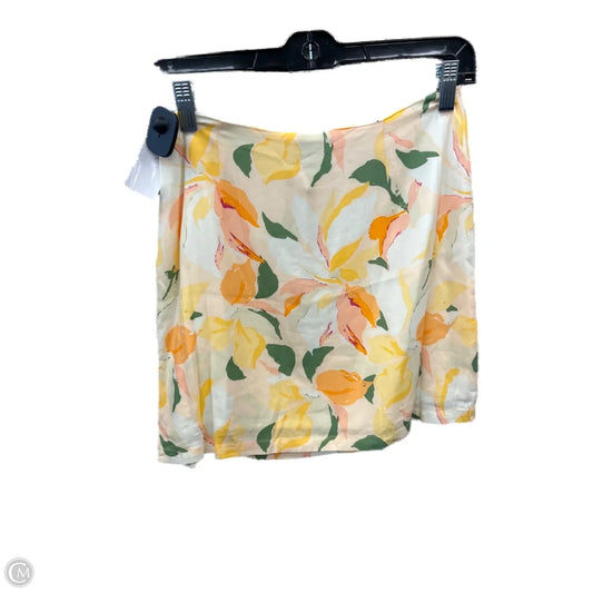 Skirt Mini & Short By Clothes Mentor In Yellow, Size: 4