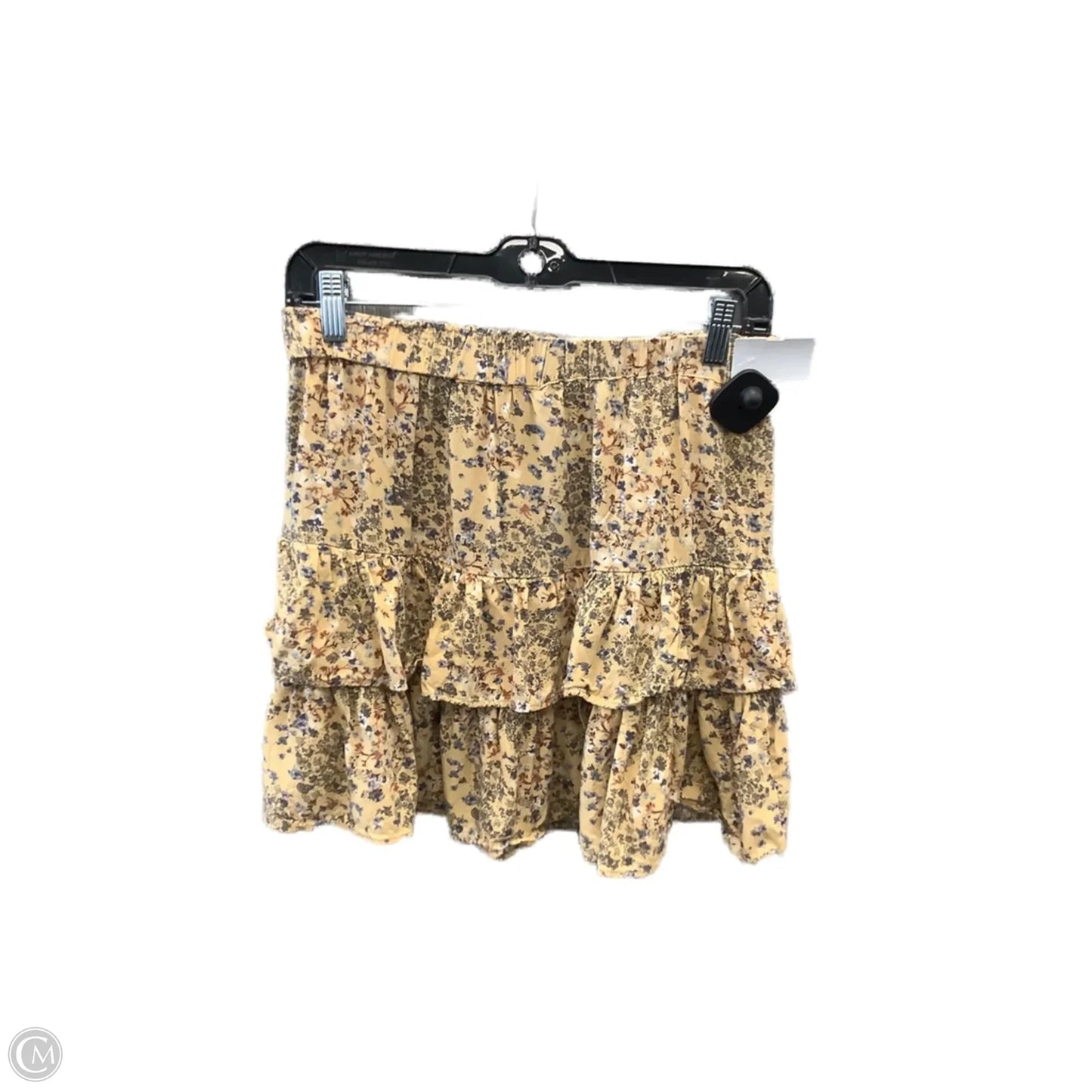 Skirt Mini & Short By Clothes Mentor In Yellow, Size: 4