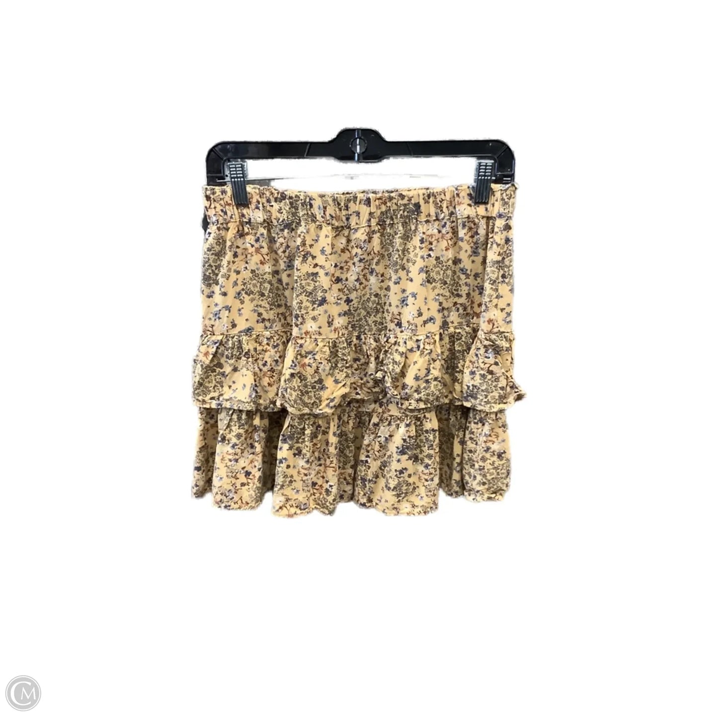 Skirt Mini & Short By Clothes Mentor In Yellow, Size: 4