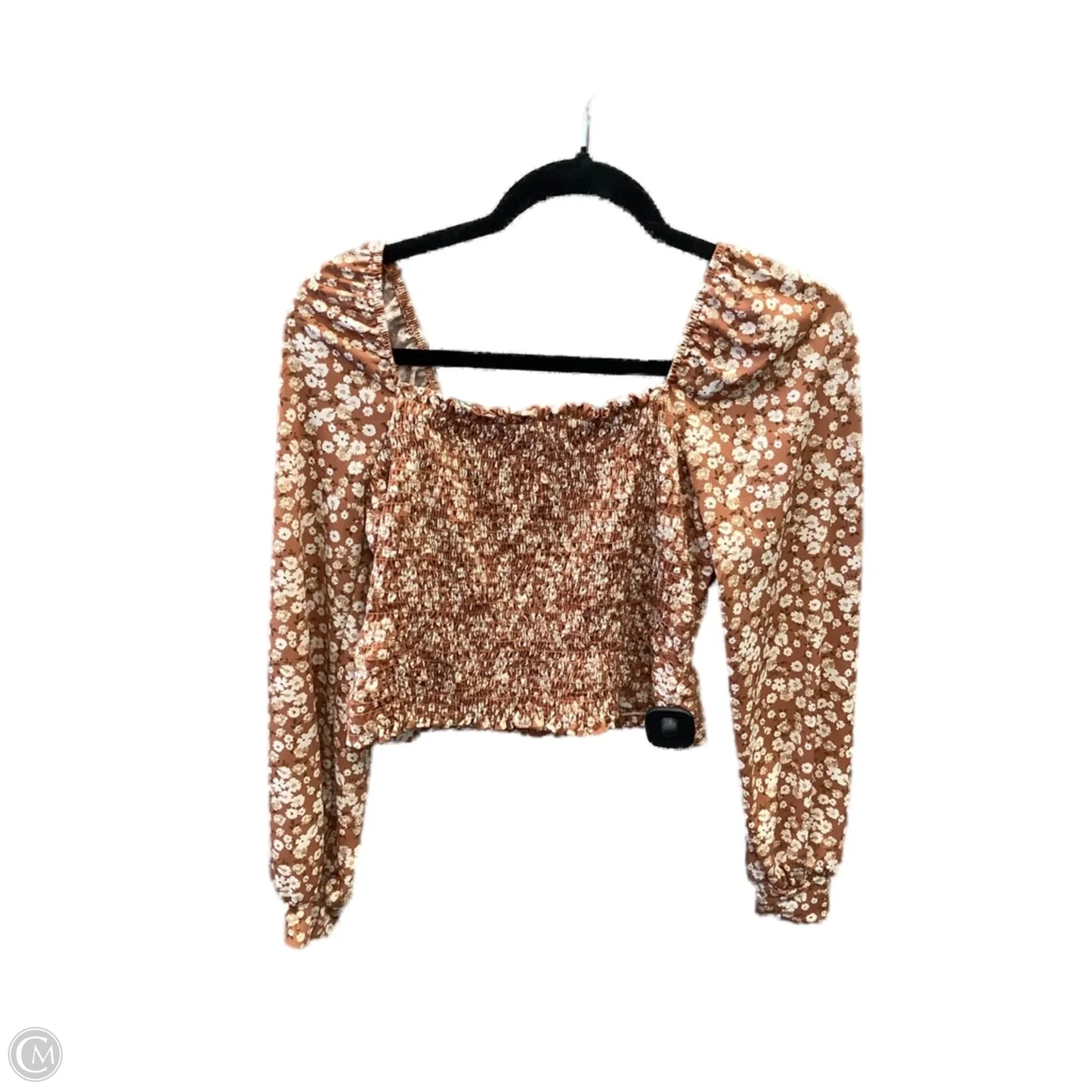 Top Long Sleeve By Lush In Floral Print, Size: Xs